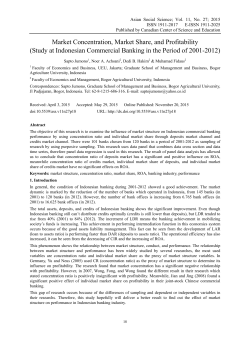 Market Concentration, Market Share, and Profitability