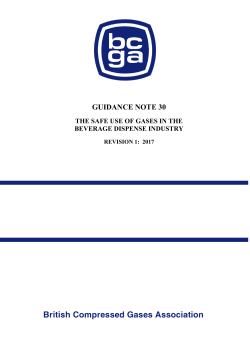 guidance note 30 - British Compressed Gases Association