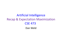 Artificial Intelligence CSE 473