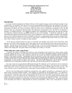 Introduction Where does our water come from?