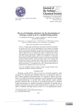 The use of tristimulus colorimetry for the determination of hydrogen