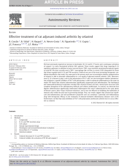 Effective treatment of rat adjuvant