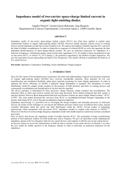 Impedance model of two-carrier space