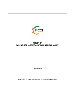 a study on widening of tax base and tackling black money