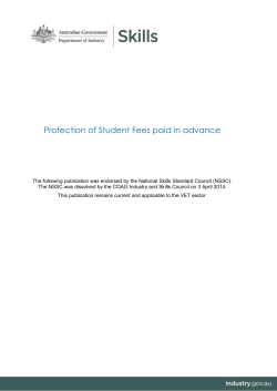 DOCX file of Protection of student fees paid in advance