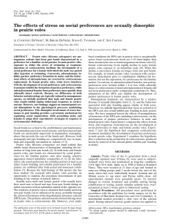 The effects of stress on social preferences are sexually dimorphic in