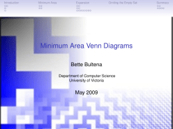 Minimum Area Venn Diagrams