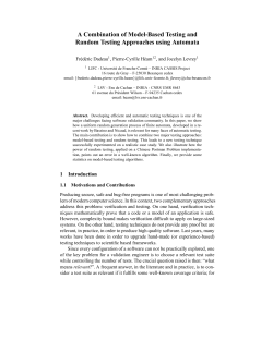 A Combination of Model-Based Testing and Random