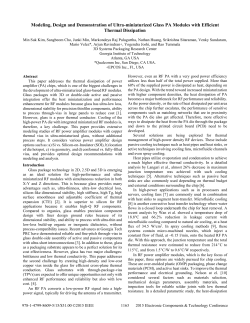 Modeling, Design and Demonstration of Ultra