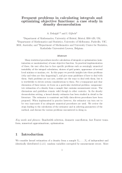 Frequent problems in calculating integrals and optimizing objective