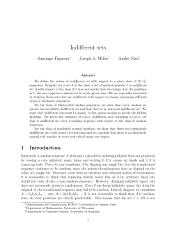 Indifferent sets - GLyC - Universidad de Buenos Aires