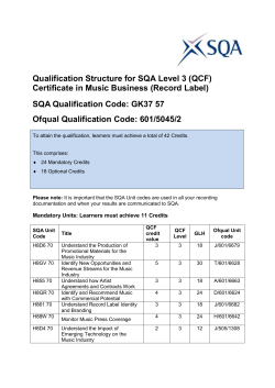 SQA Qualification Code: GK37 57