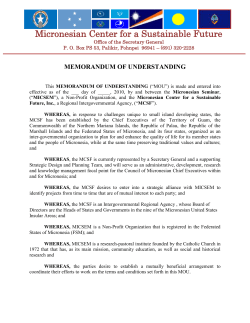 memorandum of understanding - PITI-VITI