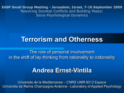 Social Psychology 70 minutes on the Commitment Theory