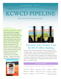2017 Summer Newsletter - Kane County Water Conservancy District