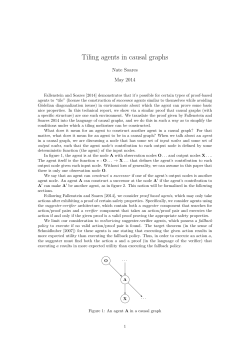 Tiling agents in causal graphs - Machine Intelligence Research