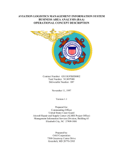AVIATION LOGISTICS MANAGEMENT INFORMATION SYSTEM