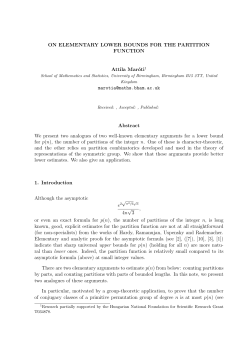 On elementary lower bounds for the partition function