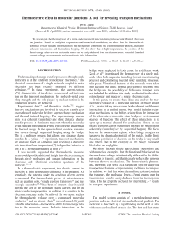 Thermoelectric effect in molecular junctions: A tool for revealing