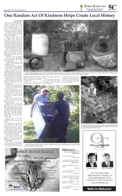 One Random Act Of Kindness Helps Create