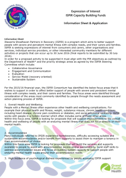 Expression of Interest form - Illawarra Shoalhaven Partners in