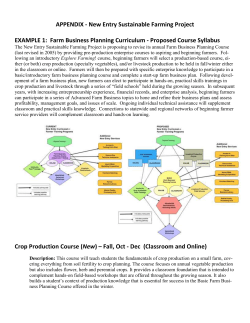 Basic Farm Business Planning (Revised)