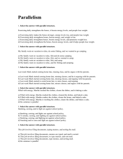 Parallelism - EnglishComposition1301