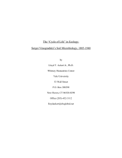 "Cycle of Life" in Ecology