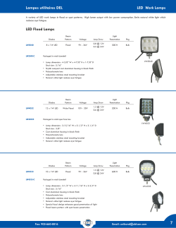 Lampes utilitaires DEL LED Work Lamps 7 LED - Uni