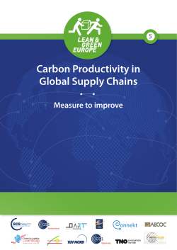 Carbon Productivity in Global Supply Chains