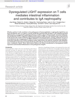Dysregulated LIGHT expression on T cells mediates intestinal