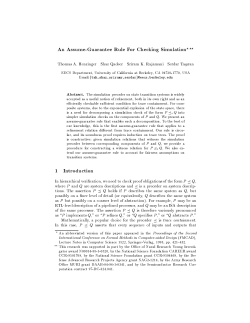 An Assume-Guarantee Rule For Checking SimulationFFF ThomasA