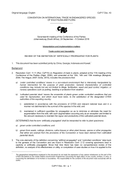 CoP17 Doc. 43