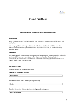 Project Fact Sheet
