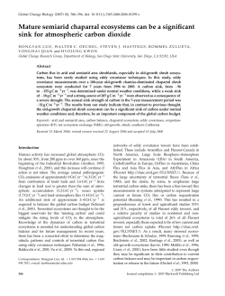 Luo, H. 2007. Mature semiarid chaparral ecosystems can be a