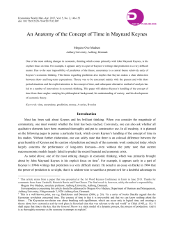 An Anatomy of the Concept of Time in Maynard Keynes