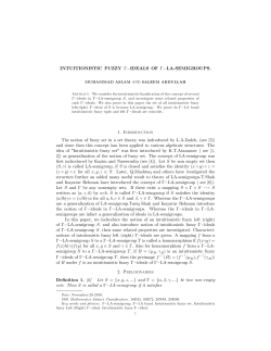 INTUITIONISTIC FUZZY IDEALS OF LA SEMIGROUPS. 1
