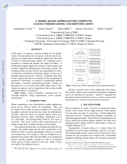 A MODEL-BASED APPROACH FOR COMPOUND LEAVES