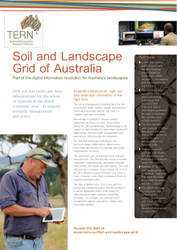 Soil and Landscape Grid Factsheet, 2 pages [docx