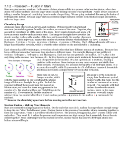 Atoms are made of protons, neutrons, and