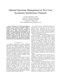Optimal Spectrum Management in Two-User