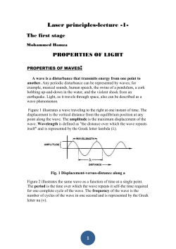 Speed and wavelength inside the glass. Solution