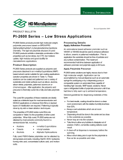 PI-2600 Series &ndash; Low Stress Applications
