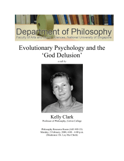 Evolutionary Psychology and the &bdquo;God Delusion‟