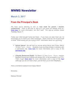 MWMS Newsletter 3-3-17w - Mayfield Woods Middle School