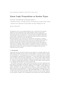 Linear Logic Propositions as Session Types