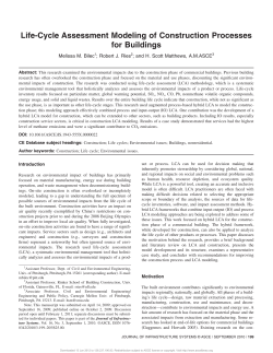 Life-Cycle Assessment Modeling of Construction Processes for