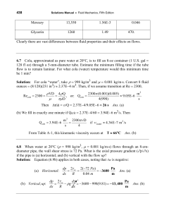 ρ ρ π μ πμ τ τ ρ - UD Mechanical Engineering