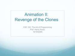 Animation II - Rochester CS