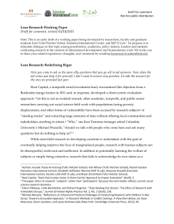 Lean Research Working Paper [draft] 3 Apr5-2